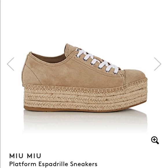 Mui Mui platform espadrille sneaker